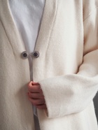 Зажим для кардигана «Овал», в рамке, серый в чернёном серебре - Фото 6