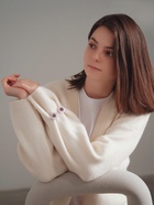 Зажим для кардигана «Овал» в рамке, цвет серый в чернёном серебре - Фото 9