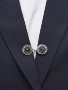 Зажим для кардигана «Овал» в рамке, цвет серый в чернёном серебре - Фото 7