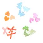 Глиттер на блистере набор 5 пакетов (0,8 грамм - 1 пакет) "Текстиль" - Фото 3