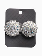 Зажим для кардигана "Ажур", цвет радужный в серебре - фото 809297185