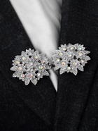 Зажим для кардигана «Соцветие», радужный в серебре - Фото 5