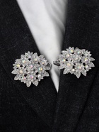 Зажим для кардигана «Соцветие», радужный в серебре - Фото 6