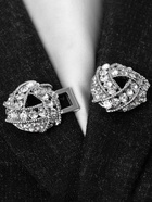 Зажим для кардигана «Бермуды», цвет белый в серебре - Фото 6