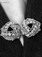 Зажим для кардигана «Бермуды», цвет белый в серебре - Фото 8