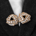 Зажим для кардигана «Бермуды», цвет белый в золоте - Фото 5