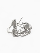 Зажим для кардигана «Петли», цвет радужный в серебре - Фото 4