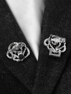 Зажим для кардигана «Петли», цвет радужный в серебре - Фото 9