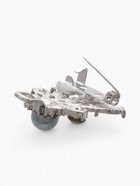 Зажим для кардигана «Барокко», цвет серый в серебре - Фото 4