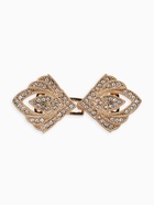 Зажим для кардигана «Пики», цвет белый в золоте - Фото 1