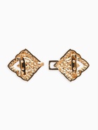 Зажим для кардигана «Пики», цвет белый в золоте - Фото 3