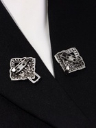 Зажим для кардигана «Пики», чёрный в чернёном серебре - Фото 8