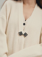 Зажим для кардигана «Пики», цвет чёрный в чернёном серебре - Фото 8