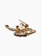 Зажим для кардигана «Ягоды», малиновый в золоте - Фото 4