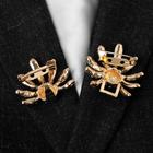 Зажим для кардигана «Цветы» ромашки, цвет жёлтый в золоте - Фото 3