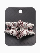 Зажим для кардигана «Бабочки», цвет розовый в серебре - Фото 9