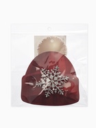 Брошь новогодняя «Снежинка» с сердцевиной, загадай желание, цвет белый в серебре - Фото 6