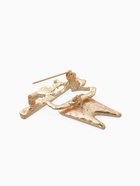 Брошь «Зуб» со щёткой, цвет красно-белый в золоте - Фото 4