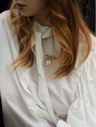 Брошь «Зуб» со щёткой, цвет красно-белый в золоте - Фото 2