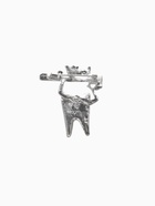 Брошь «Зуб» со щёткой, цвет чёрно-белый в серебре - Фото 2