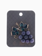 Брошь «Виноградная лоза аметиста», фиолетово-зелёная в чернёном золоте - Фото 4