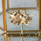 Брошь «Балерина» ромашка, цветная в золоте - Фото 2