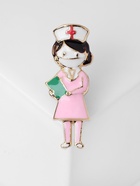 Брошь "Врач", цветная в золоте - фото 809297188