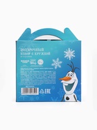 Набор посуды подарочный, 3 предмета: кружка 200 мл, тарелка 19 см, салатник 250 мл, Холодное сердце - фото 121700699