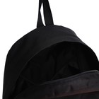 Рюкзак школьный молодёжный, отдел на молнии, наружный карман, цвет чёрный/оранжевый - фото 11758774