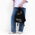 Рюкзак, отдел на молнии, наружный карман, цвет чёрный - Фото 10