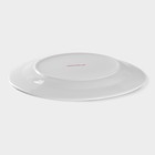 Тарелка керамическая пирожковая Доляна «Маки», d=17,5 см, цвет белый - Фото 3