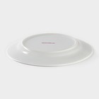 Тарелка керамическая десертная Доляна «Лаванда», d=19 см, цвет белый - Фото 3