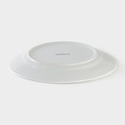 Тарелка керамическая обеденная Доляна «Лаванда», d=23 см, цвет белый - фото 4640315