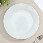 Тарелка керамическая обеденная Доляна «Моника», d=22,5 см, цвет белый - Фото 2