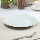 Тарелка керамическая обеденная Доляна «Моника», d=22,5 см, цвет белый - фото 318385100