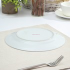 Тарелка керамическая обеденная Доляна «Моника», d=22,5 см, цвет белый - Фото 3