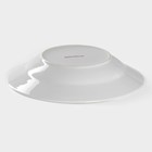 Тарелка керамическая глубокая Доляна «Моника», 550 мл, d=20 см, цвет белый - Фото 3