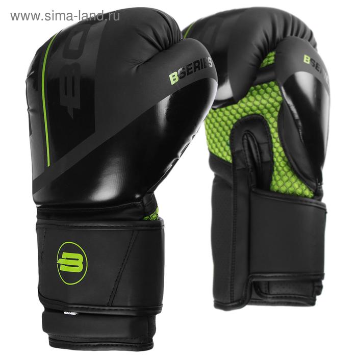 Перчатки боксёрские BoyBo B-Series, 12 унций, цвет зелёный - Фото 1