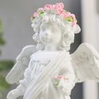 Сувенир полистоун "Белоснежный ангел в кружевном наряде, с розой" 12х10,5х4,3 см - Фото 5
