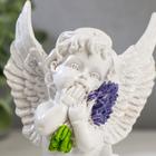 Сувенир полистоун "Белоснежный ангел с лавандой" МИКС 11х8х7 см - Фото 6