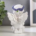 Фигурка полистоун «Белоснежный ангел с лавандой, в венке из лаванды», 10.2×6.8×5.3 см, МИКС - Фото 4