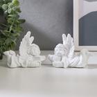 Фигурка полистоун «Белоснежный ангел с библией», 7×5×8.5 см, МИКС - Фото 1