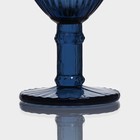 Бокал для вина Magistro «Босфор», 250 мл, 8.5×16.5, стекло, синий - Фото 3