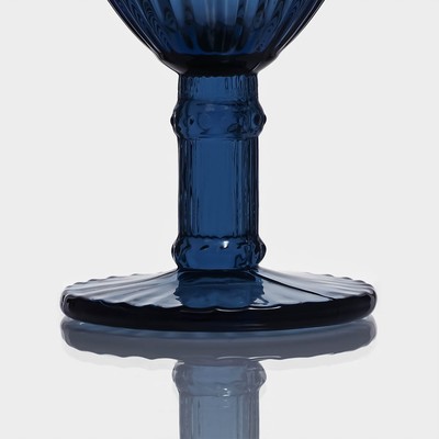Бокал для вина Magistro «Босфор», 250 мл, 8.5×16.5, стекло, синий