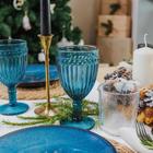 Бокал для вина Magistro «Босфор», 250 мл, 8.5×16.5, стекло, синий - Фото 6