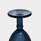 Бокал для вина Magistro «Босфор», 250 мл, 8.5×16.5, стекло, синий - Фото 5