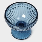 Креманка стеклянная «Босфор», 350 мл, 12×11 см, цвет синий - Фото 6