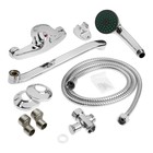 Смеситель для ванны ZEIN Z0151, картридж керамика 35 мм, с душевым набором, хром - Фото 10