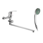 Смеситель для ванны ZEIN Z0252, картридж керамика 35 мм, с душевым набором, хром - Фото 5