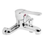 Смеситель для ванны ZEIN Z0152, картридж 35 мм, с душевым набором, хром - Фото 6